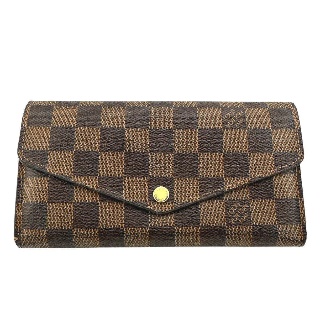Louis Vuitton Long Purse N63209 Damier Canvas Brown Wallet Case