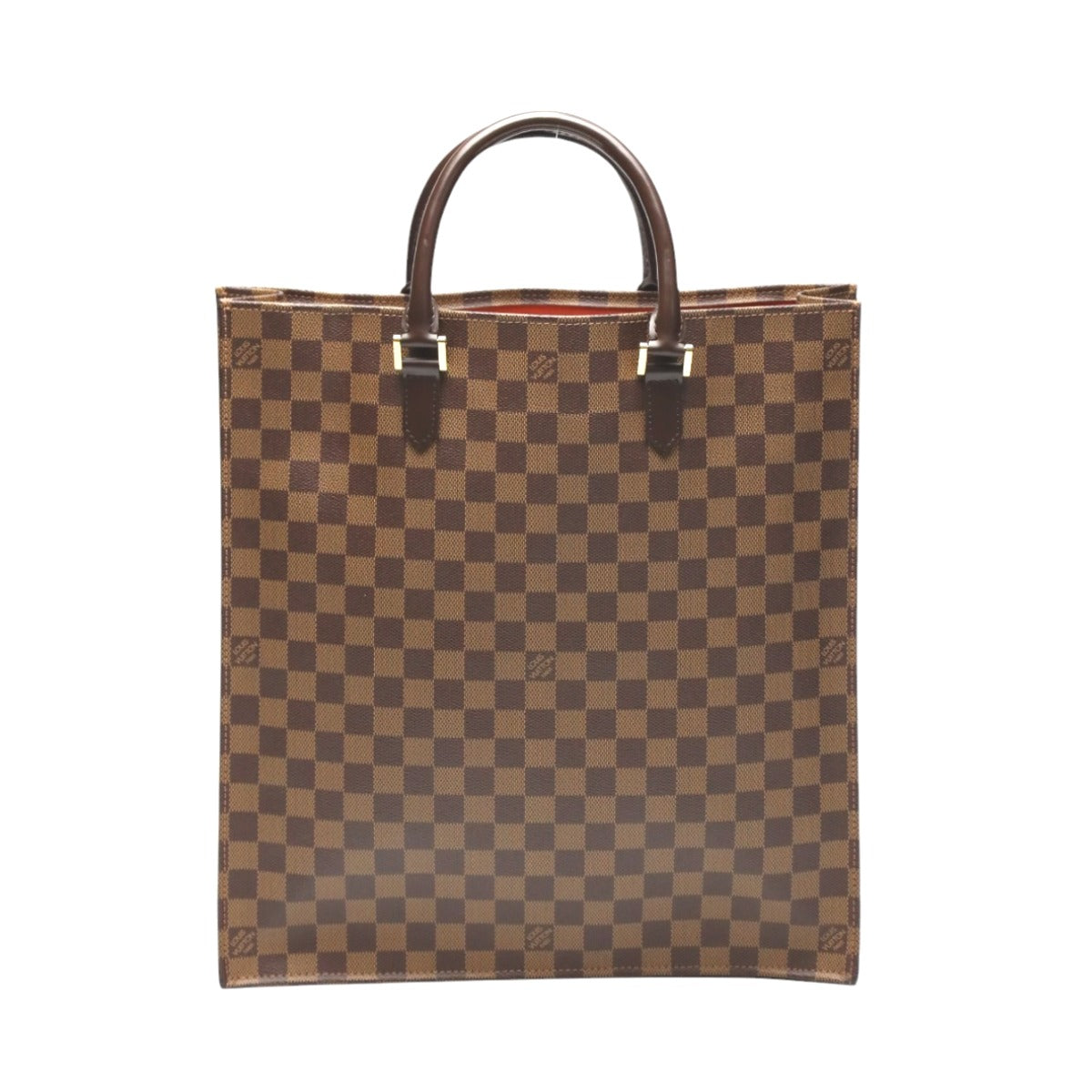 Louis Vuitton N51140 Damier Ebene Damier Sac Canvas Tote Bag