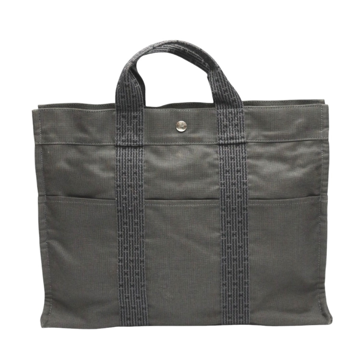 Tote Bag Gray Tote Mm Her Line Canvas