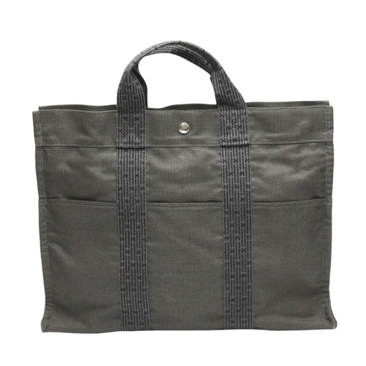 Hermes Tote Bag Tote Mm Her Line Unisex Unisex Canvas Gray