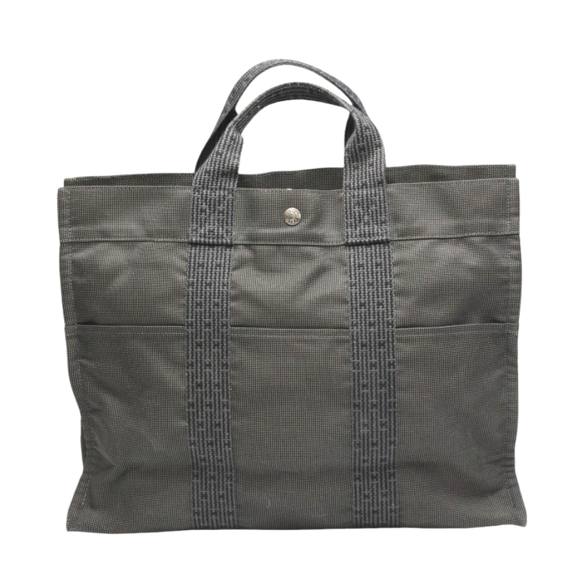 Tote Bag Gray Tote Mm Her Line Canvas