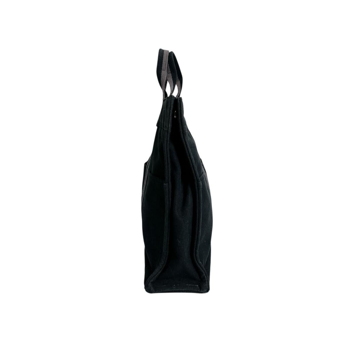 Hermes Tote Bag Fool Toemm Canvas Black