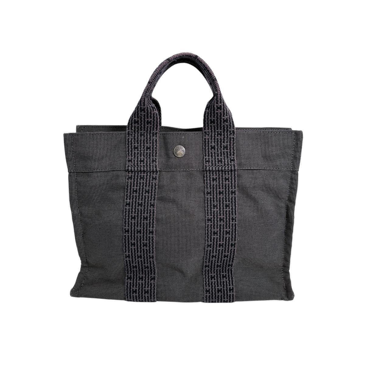 Hermes Tote Bag Her Linepm Canvas Gray
