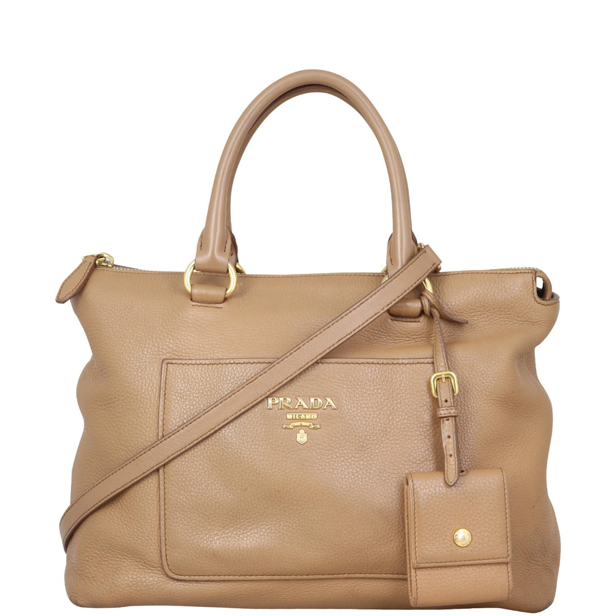 Prada Vitello Daino Pocket Bag Travel Bag