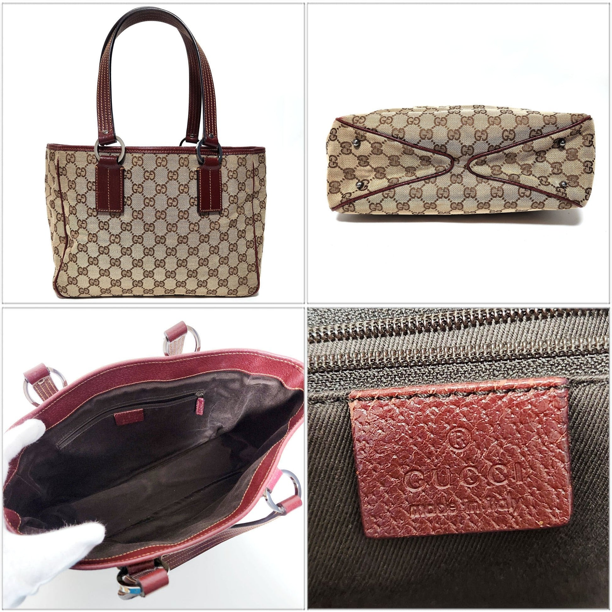 Gucci Tote Bag Canvas Canvas 1243