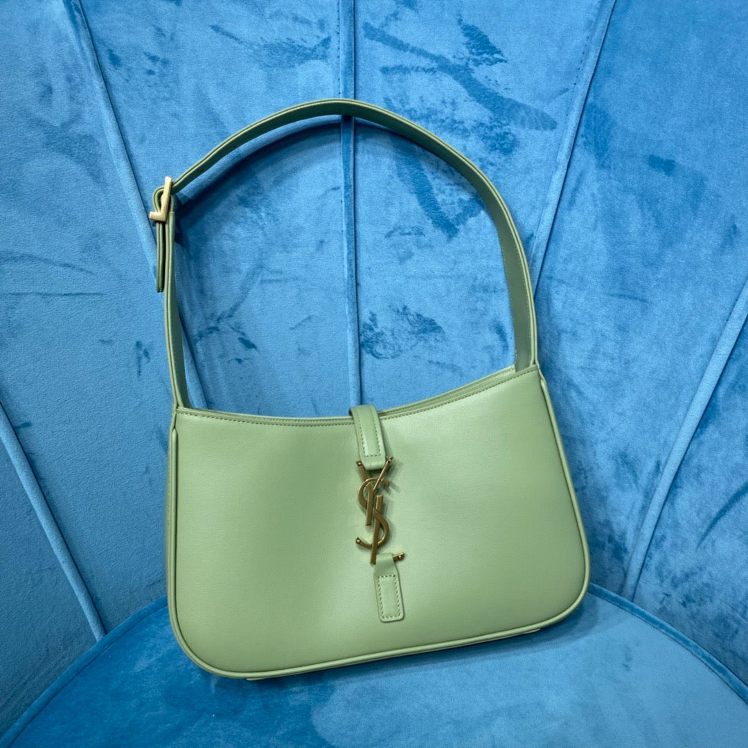 YSL Saint Laurent YSL Top Quality Le Hobo Bag In Green Shoulder Bag 6572282R20W3316 1642