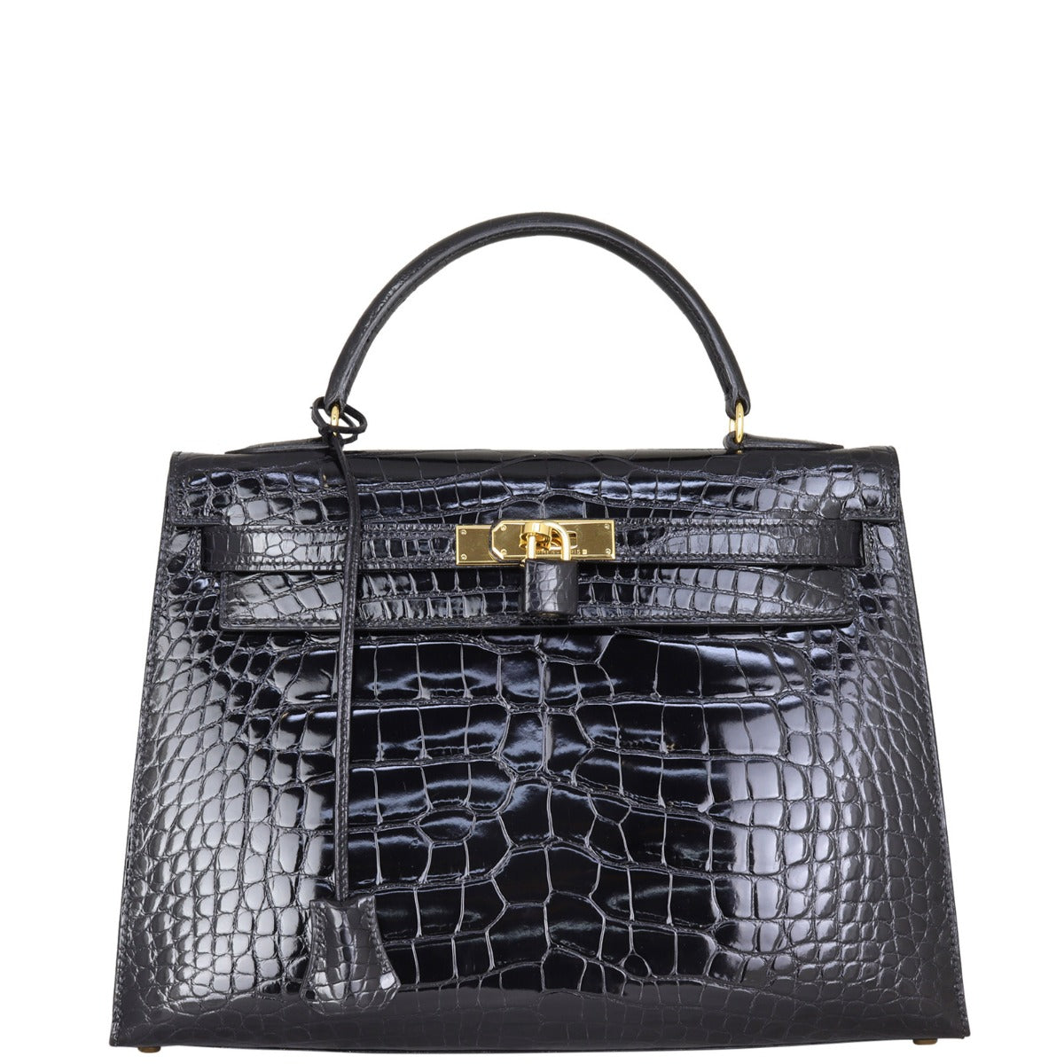 Hermes Kelly Sellier Alligator Crossbody Bag