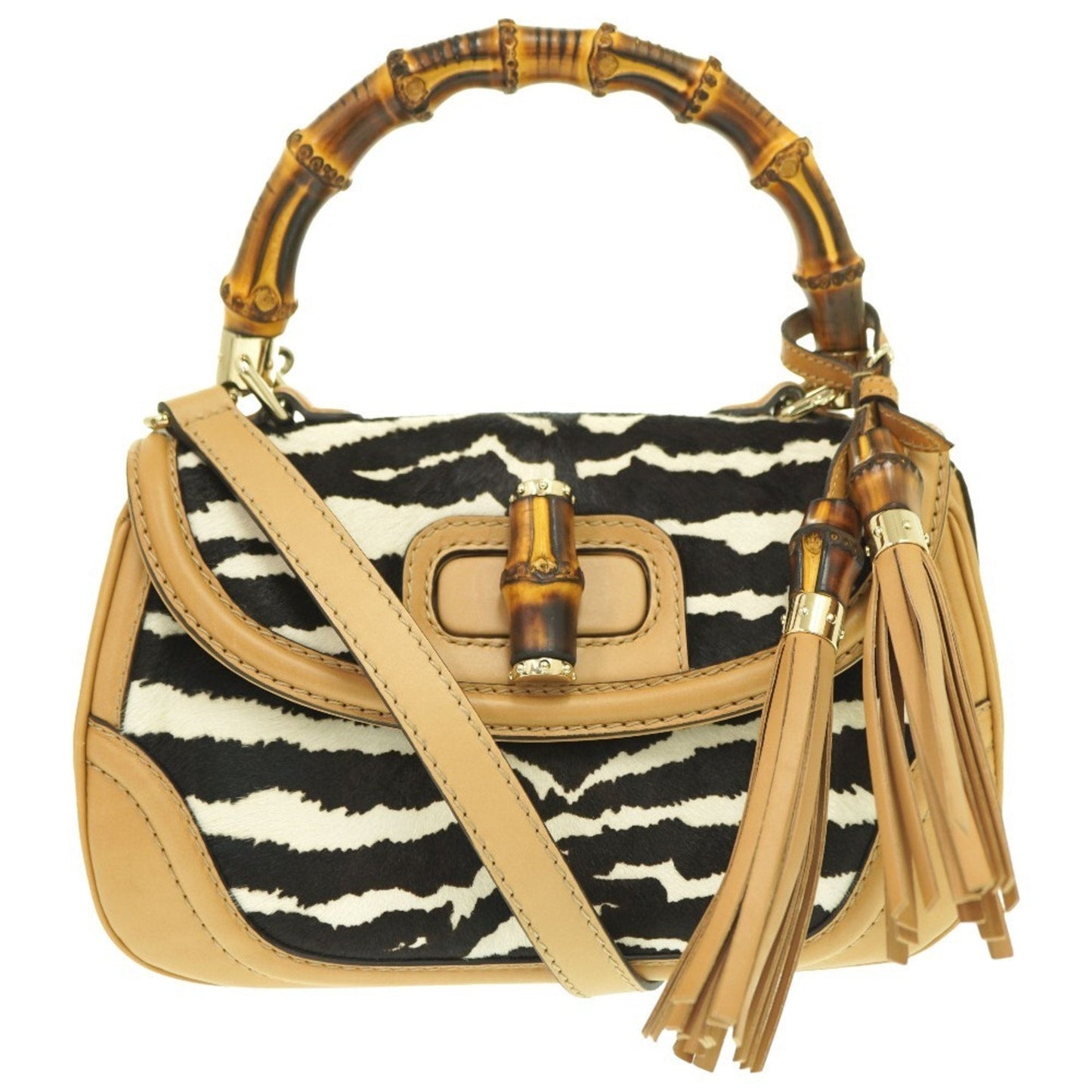 Gucci Bamboo Handbag Travel Bag Bamboo 587