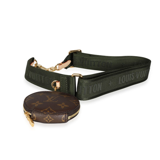 Louis Vuitton Multi-Pochette Accessoires Strap & Coin Monogram Khaki Wallet Case