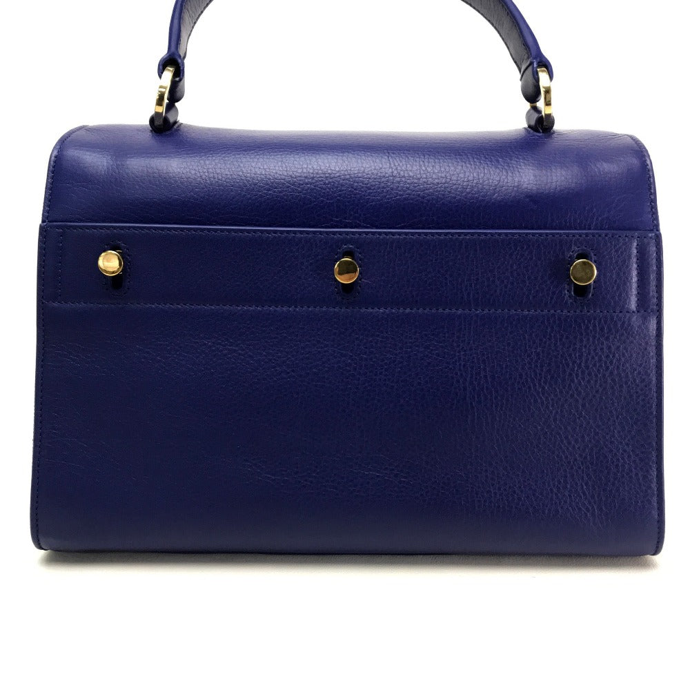Saint Paris Handbag Two Women Leather Blue Travel Bag
