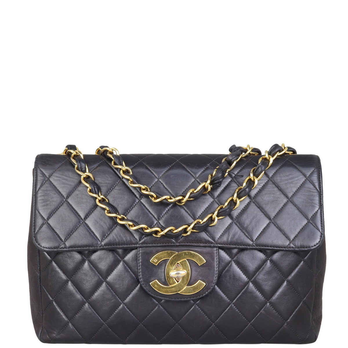 Chanel Maxi Jumbo XL Single Bag GHW Flap Handbag