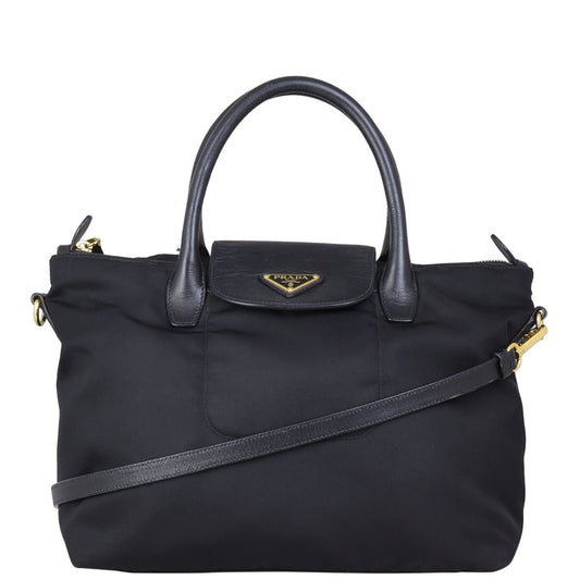 Prada Saffiano & Tessuto Tote Bag