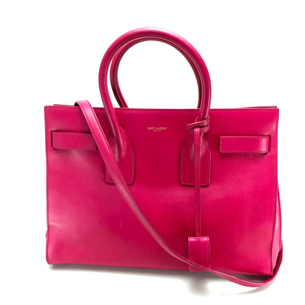 Saint Paris Tote Bag Fusha Classic Sac Leather Pink
