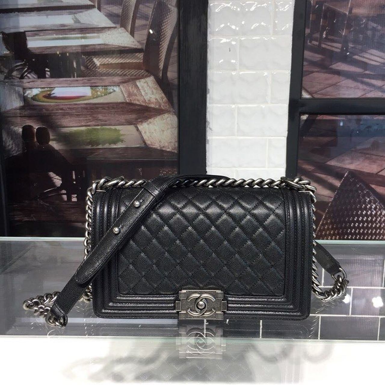 CHL Boy Hardware , ’s Black Silver Crossbody Bag 3