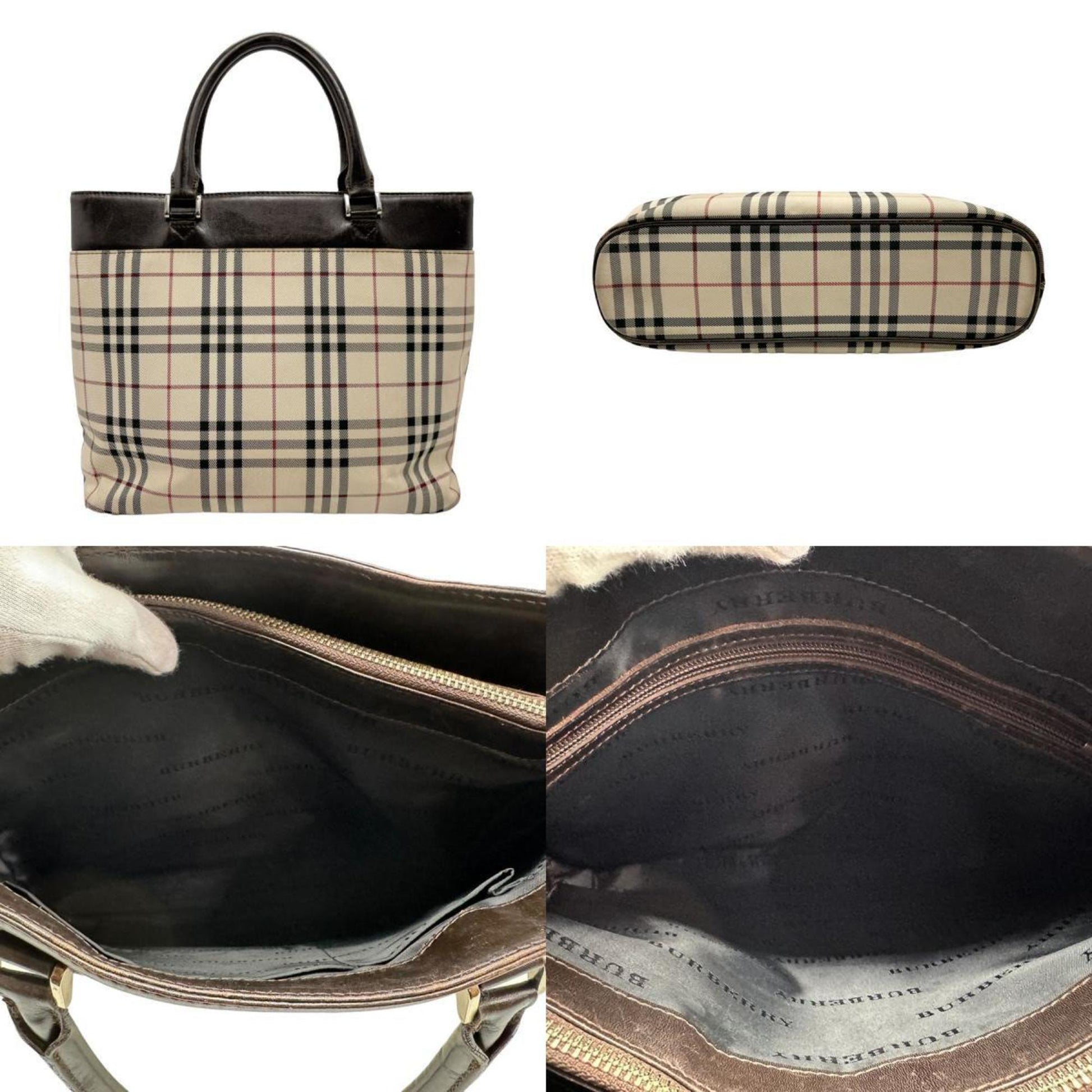 Burberry Luxury Nova Check Handbag Travel Bag Check Handbag 254