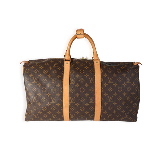 Louis Vuitton Keepall 50 Monogram Canvas Handbag 4