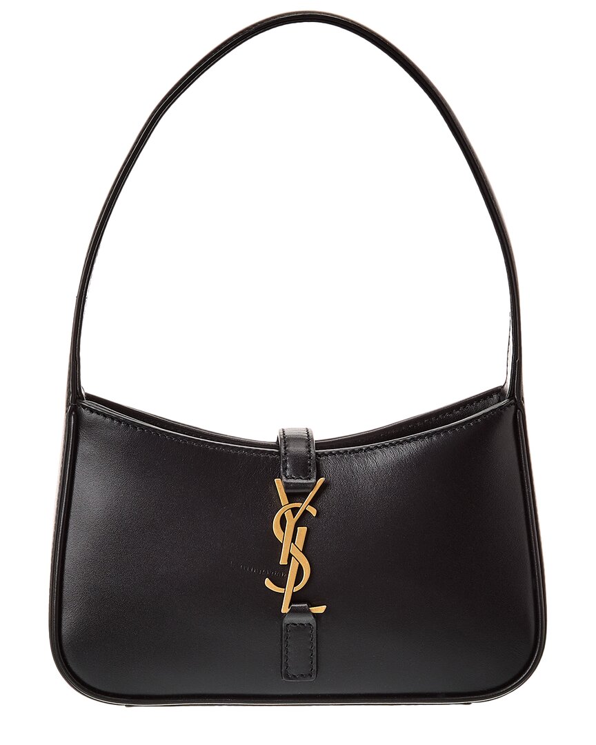 YSL Saint Laurent Hobo Bag Leather Black Mini