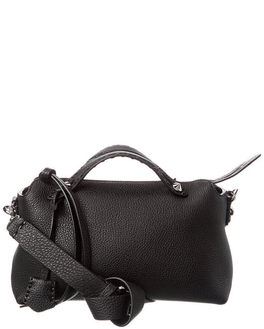 Fendi Handbag By The Way Selleria Shoulder Bag Leather Black Medium