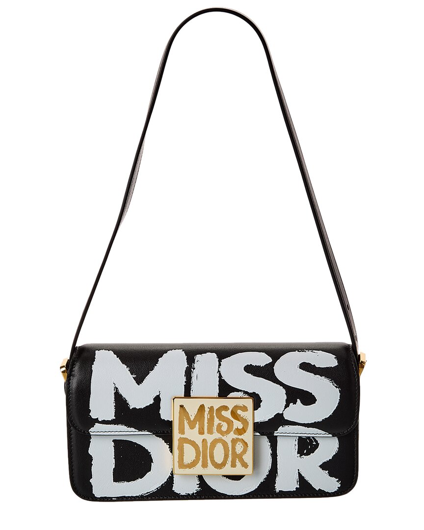 Dior Handbag Miss Shoulder Bag Leather Black