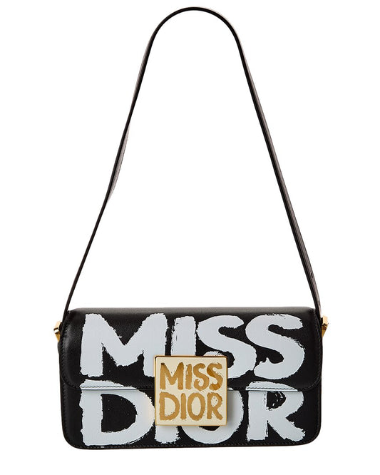 Dior Handbag Miss Shoulder Bag Leather Black