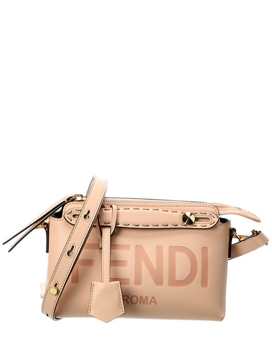 Fendi Handbag By The Way Shoulder Bag Leather Pink Mini