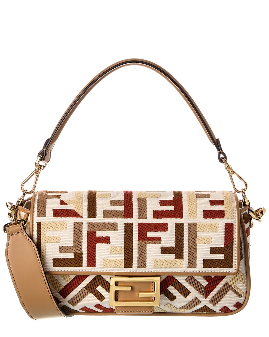 Fendi Handbag Baguette Shoulder Bag Canvas