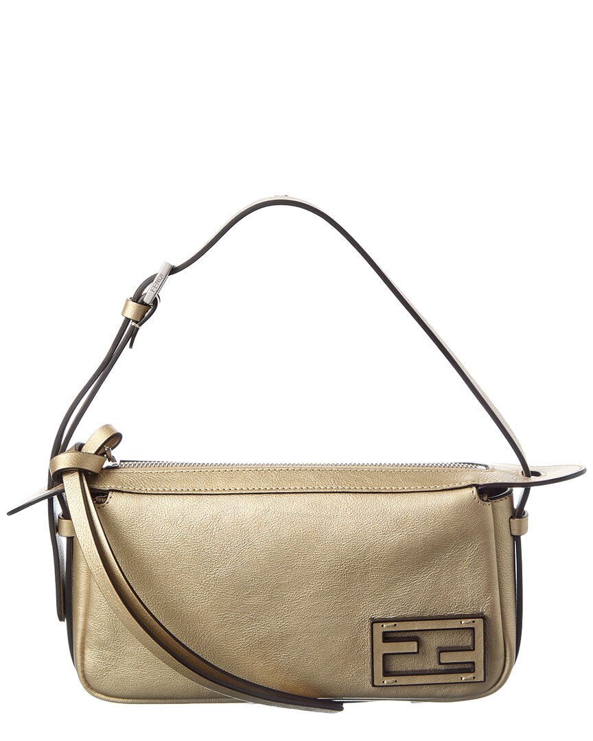 Fendi Handbag Simply Shoulder Bag 2 Leather Yellow Mini