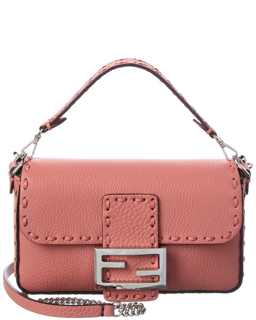 Fendi Handbag Baguette Shoulder Bag 2 Leather Mini