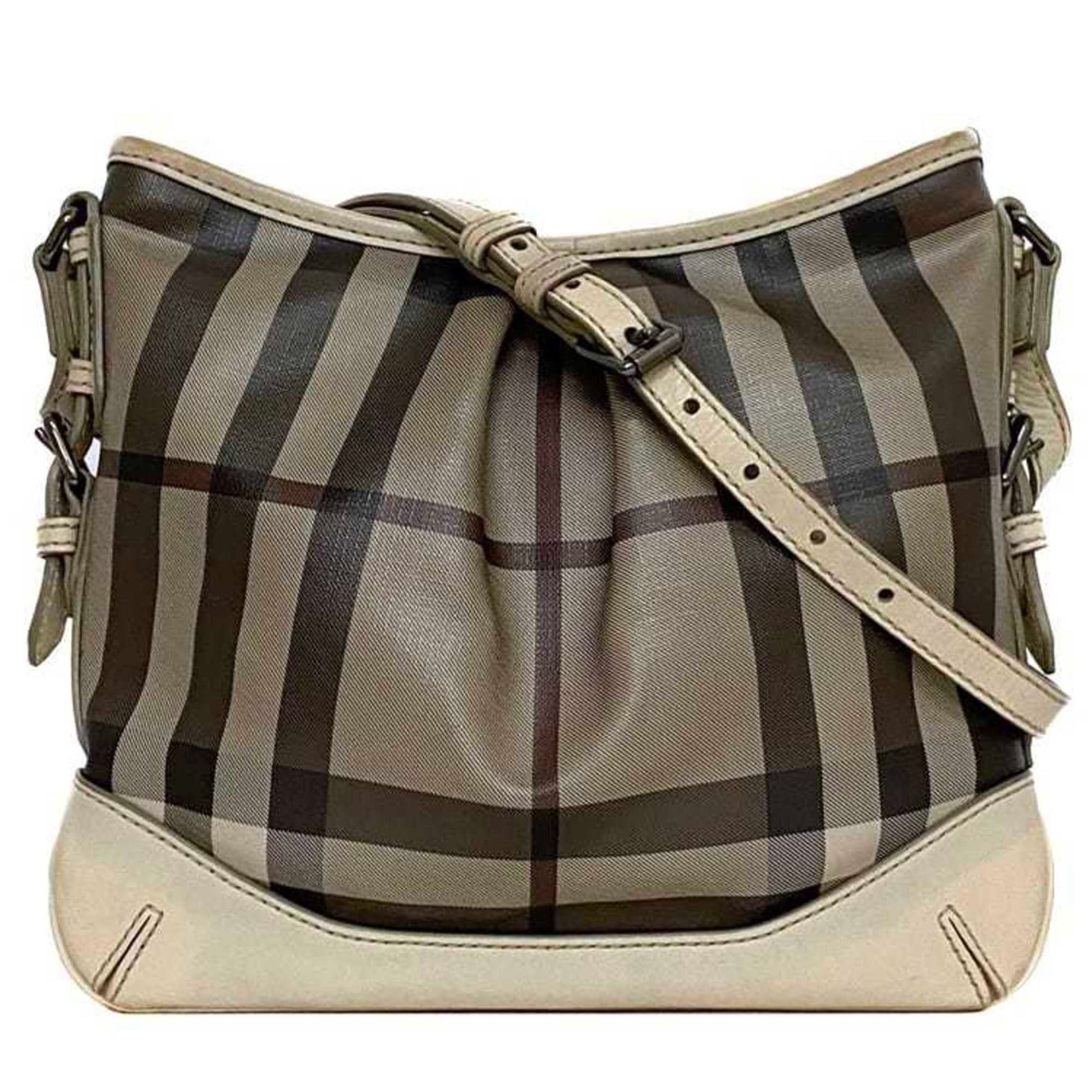 Burberry Luxury Smoke Check Shoulder Bag