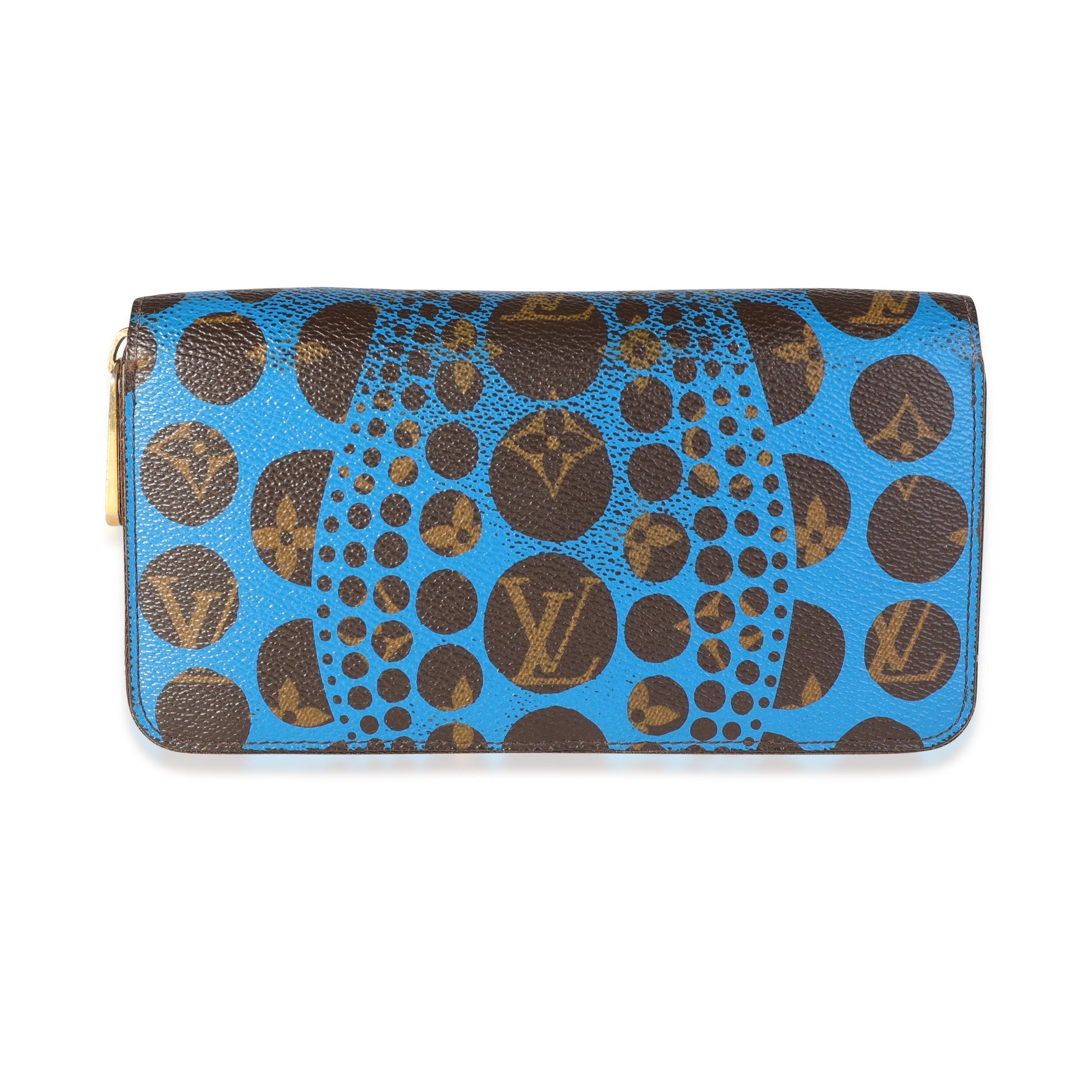 Louis Vuitton x Yayoi Kusama Infinity Dots Monogram Canvas Blue Wallet Case