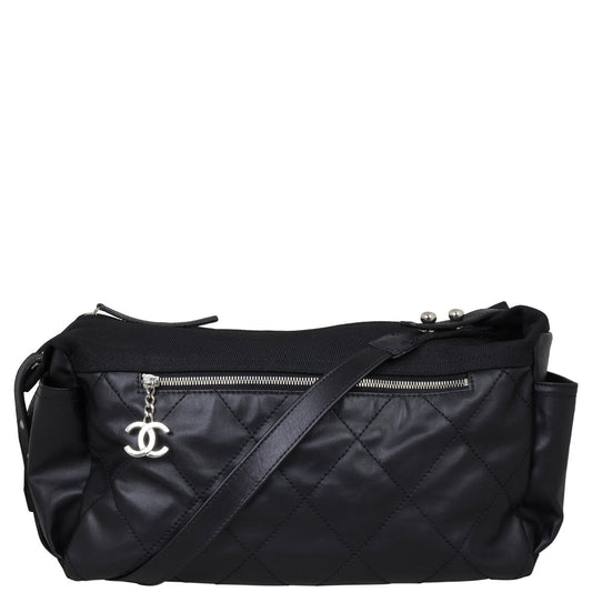 Chanel Paris-Biarritz Shoulder Bag Diamond Black