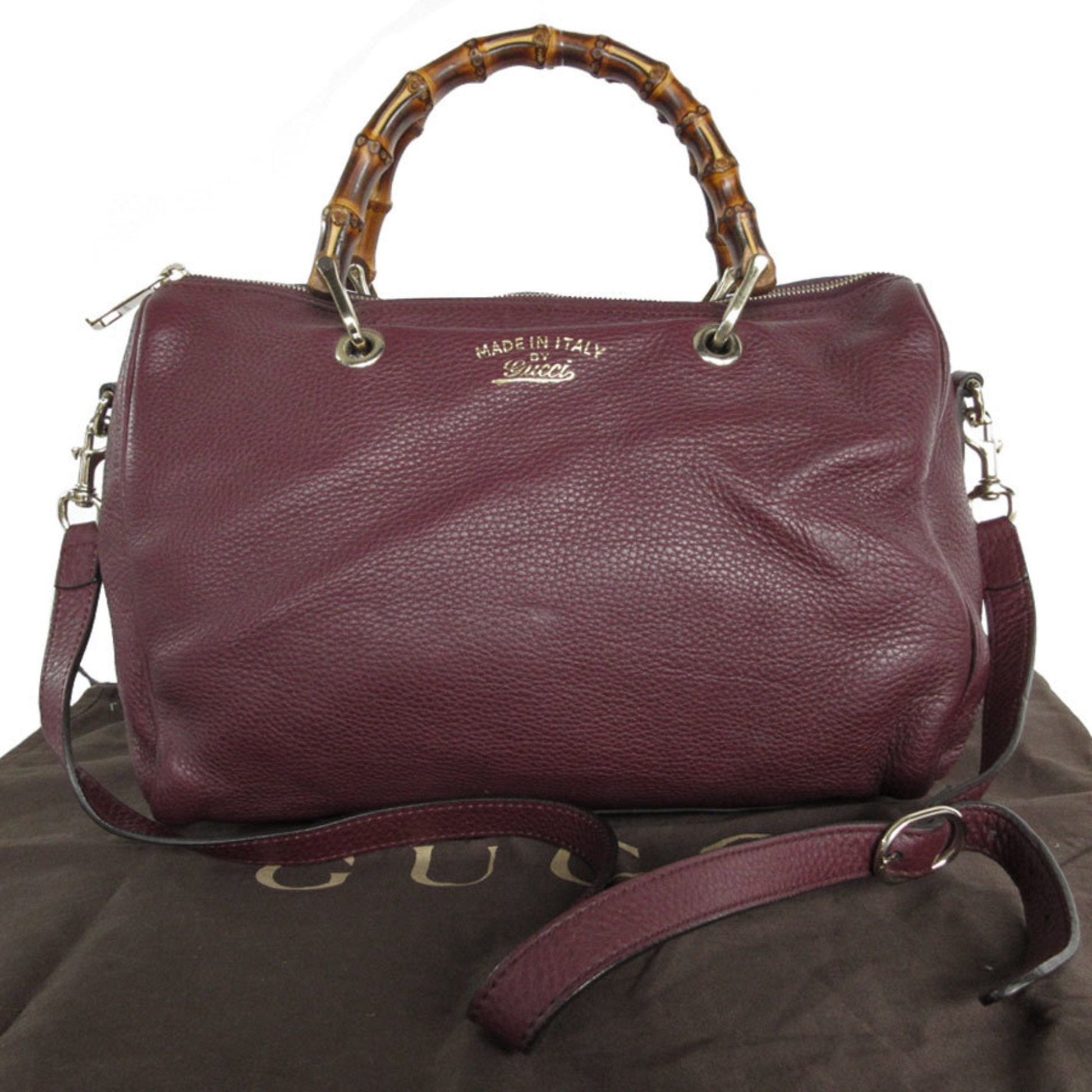 Gucci Bamboo Handbag Travel Bag Bamboo 822