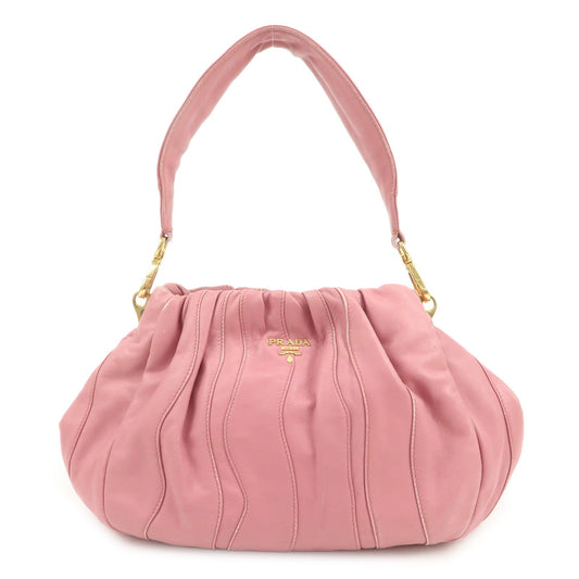 Shoulder Bag 2Way Bag Hand Bag Leather Pink