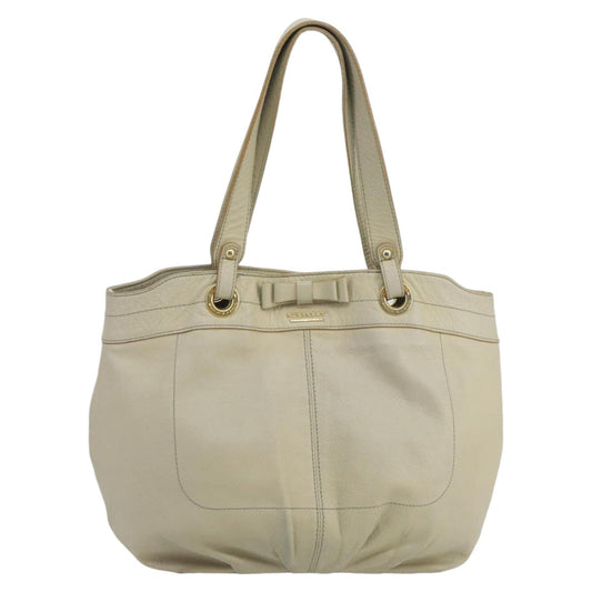 Burberry Tote Bag Leather Beige
