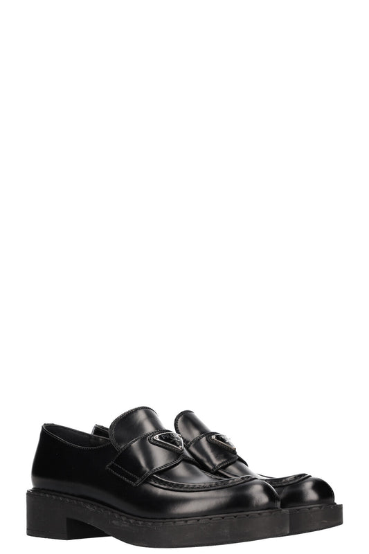 Prada Chocolate Loafers Black Shoes