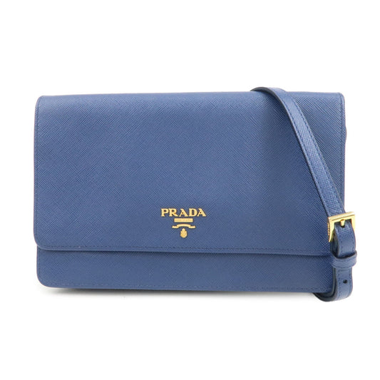 Crossbody Bag Shoulder Bag Leather Saffiano Blue