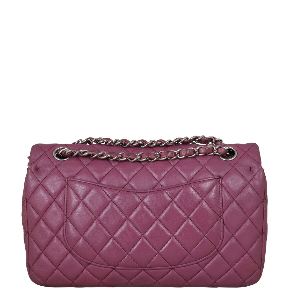 Chanel Classic Double Orchid Purple Handbag Medium Flap