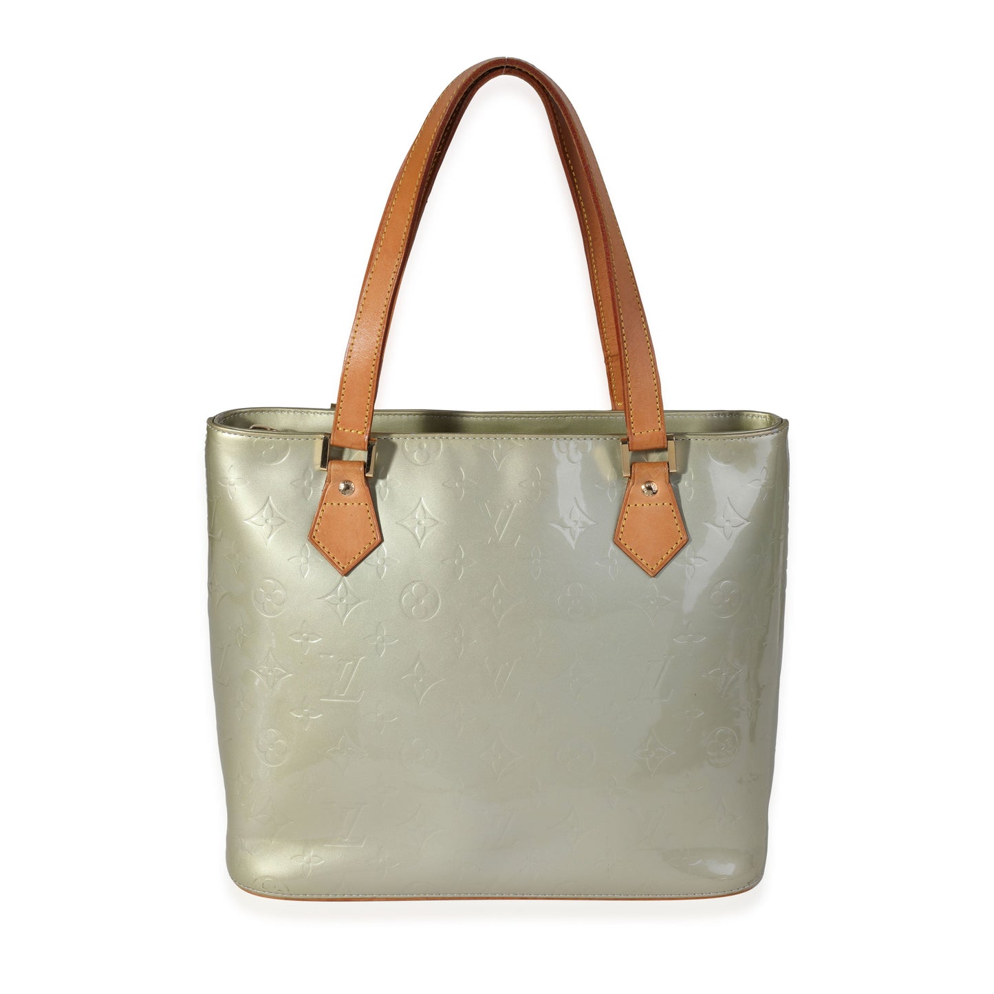 Louis Vuitton Sier Vernis Houston Monogram Silver Tote Bag