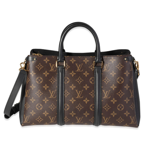 Louis Vuitton & Soufflot MM Monogram Leather Canvas Black Handbag