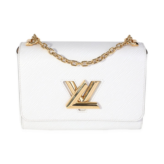 Louis Vuitton Blanc Epi Twist MM Leather Handbag