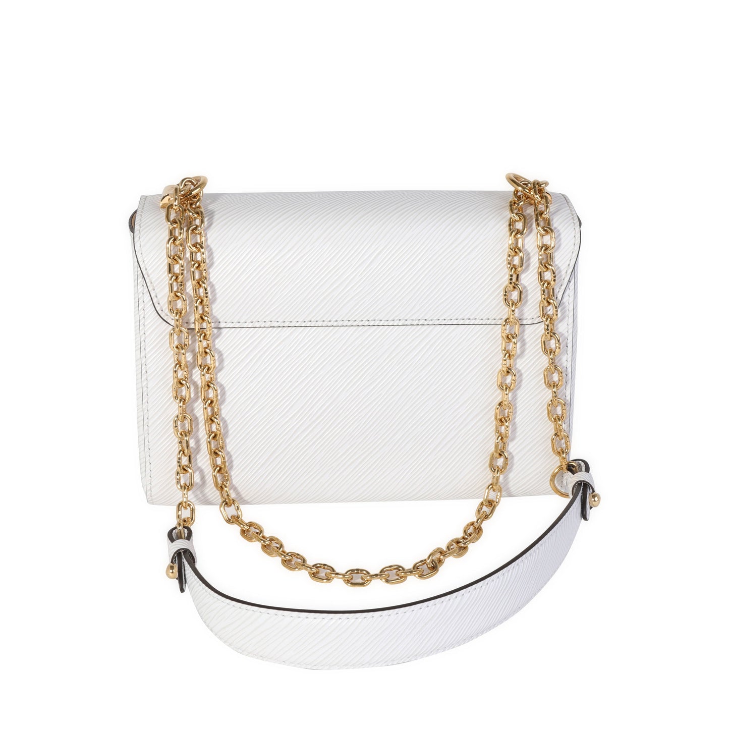 Louis Vuitton Blanc Epi Twist MM Leather Handbag