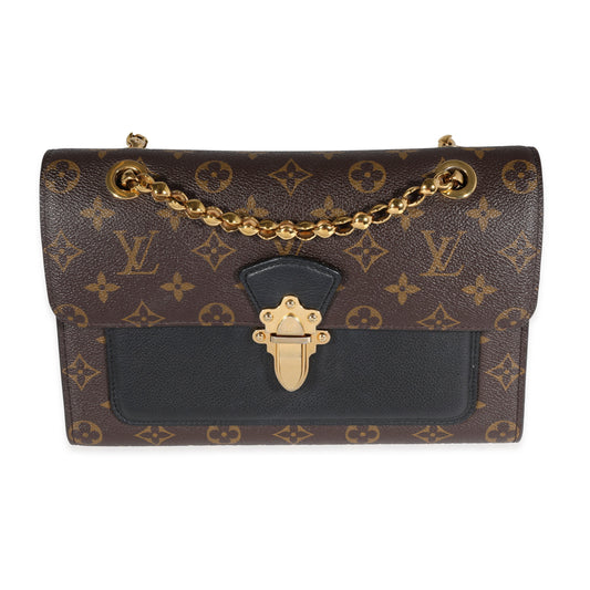 Louis Vuitton & Victoire Monogram Leather Canvas Black Handbag