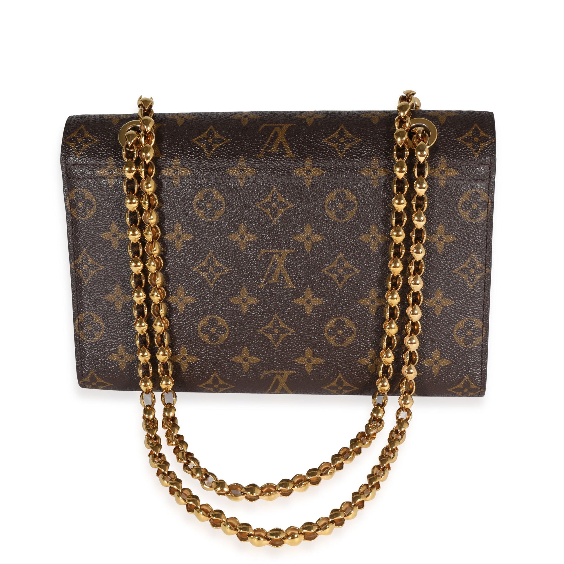 Louis Vuitton & Victoire Monogram Leather Canvas Black Handbag