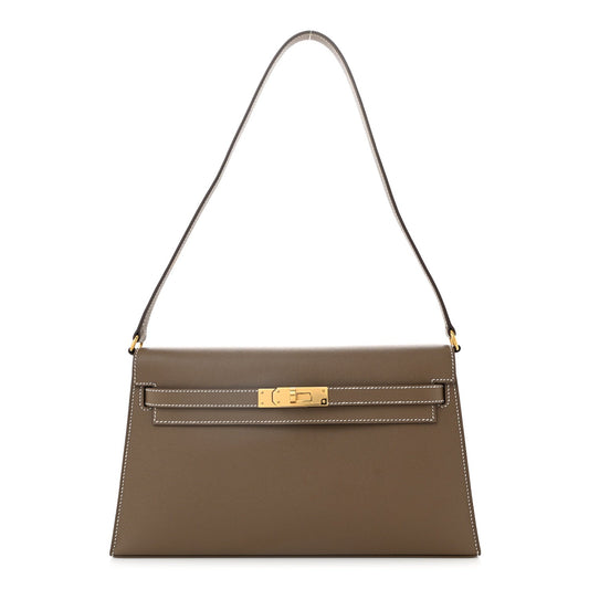 Hermes Madame Calfskin Kelly Elan Etoupe Handbag Travel Bag Elan Etoupe 1732939