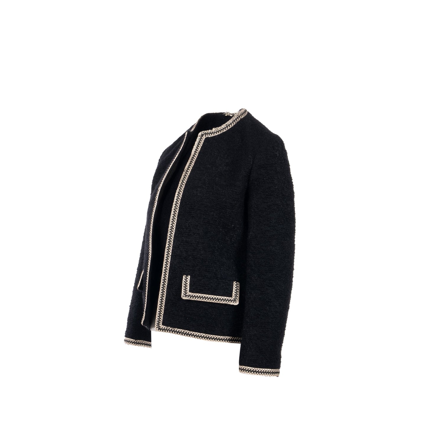 Celine Size Blazer Laine Mohair Handbag Black Travel Bag