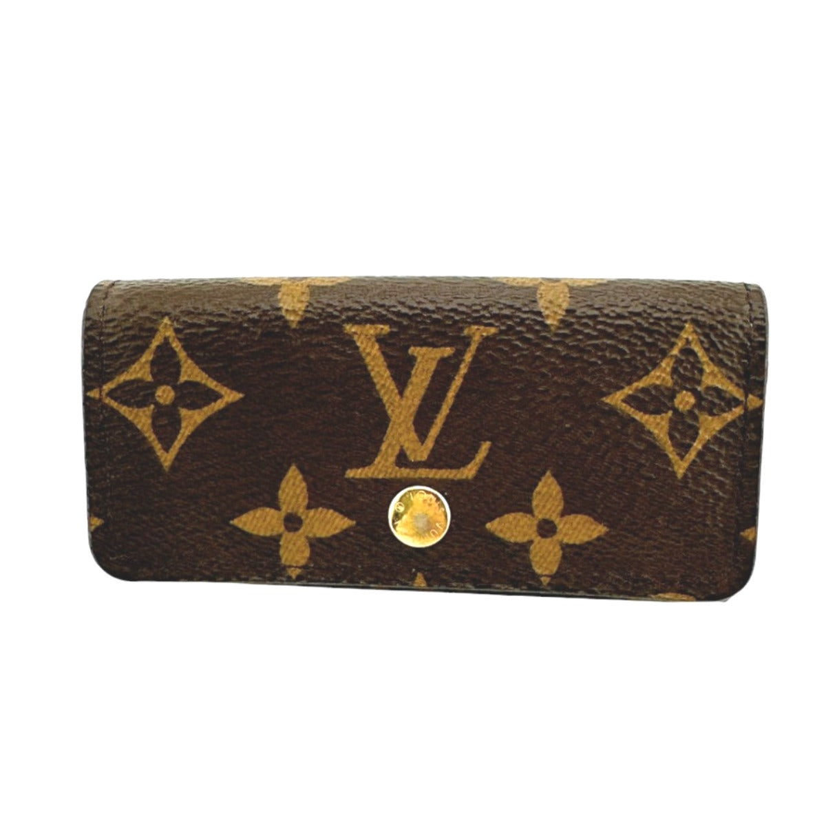 Louis Vuitton Key holder M69517 4 Monogram Canvas Brown Key Chain 6