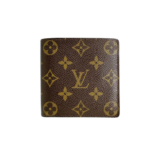 Louis Vuitton Bifold M61675 Portefeuille・Marco Monogram Canvas Brown Wallet Case