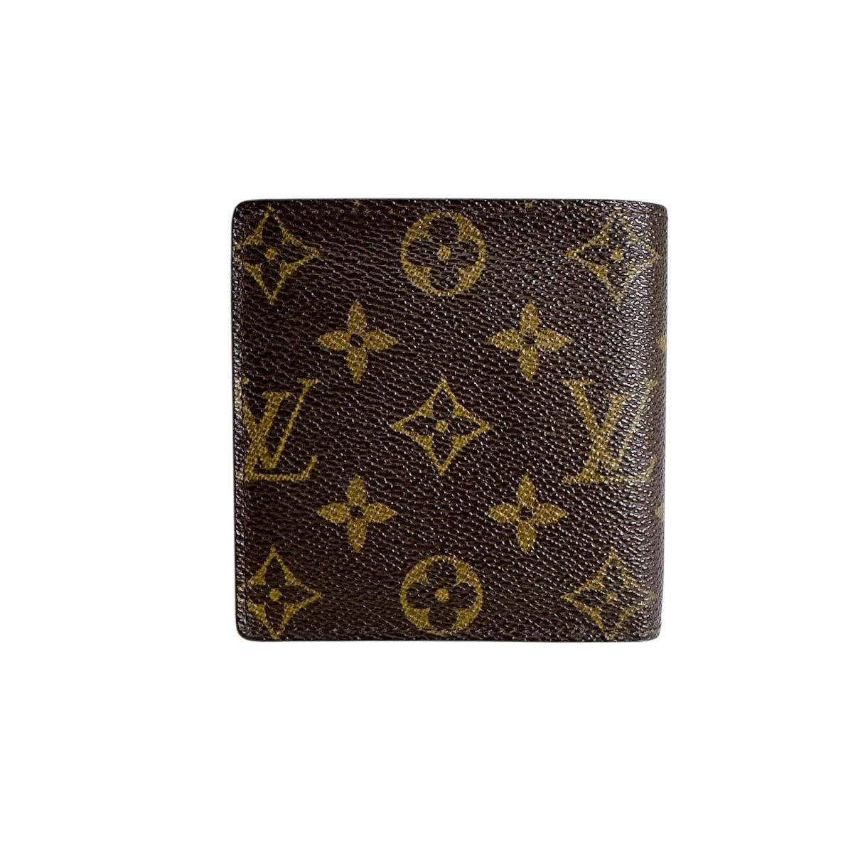 Louis Vuitton Bifold M61675 Portefeuille・Marco Monogram Canvas Brown Wallet Case