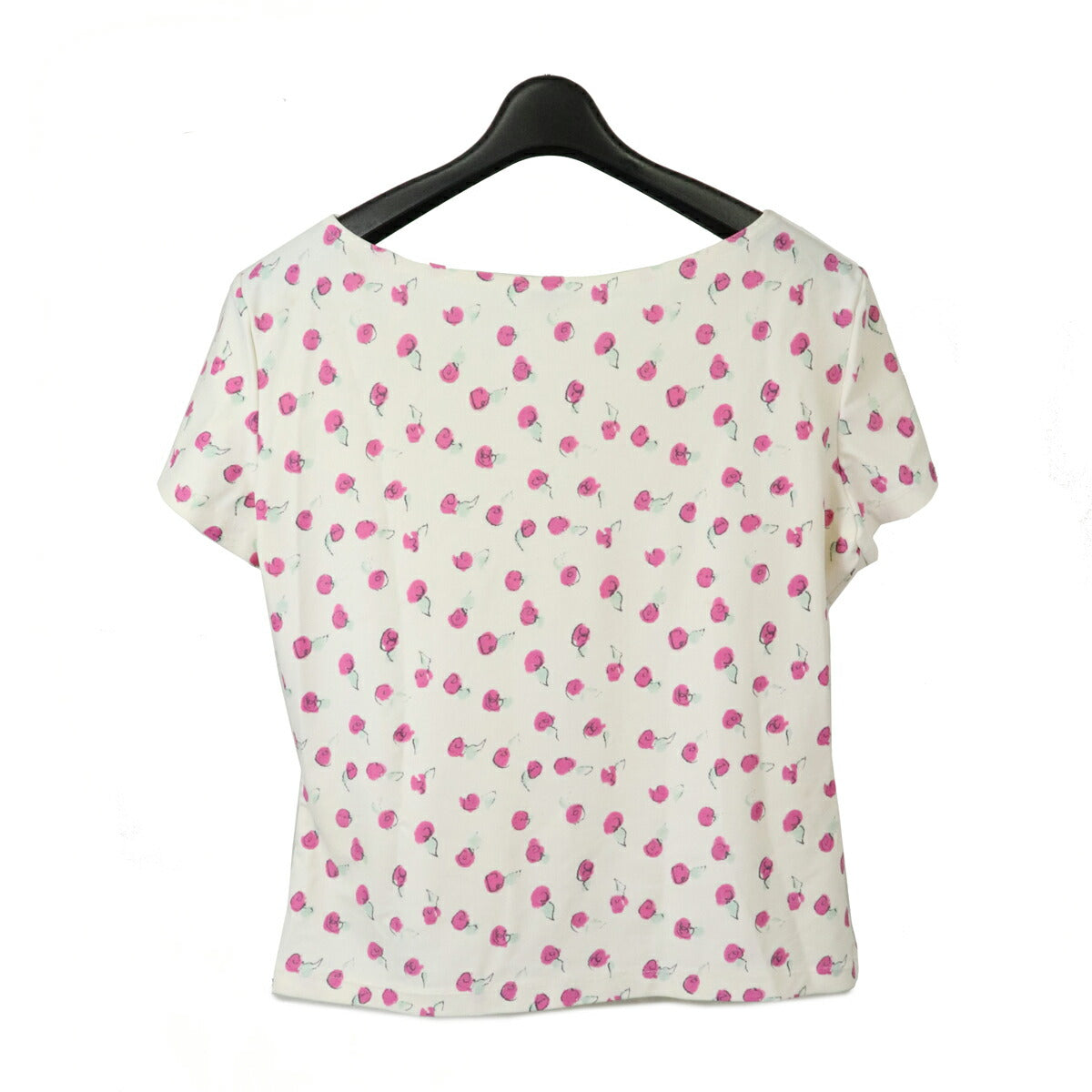 Chanel Nylon Spandex Rose Print Short Sleeve Top Apparel