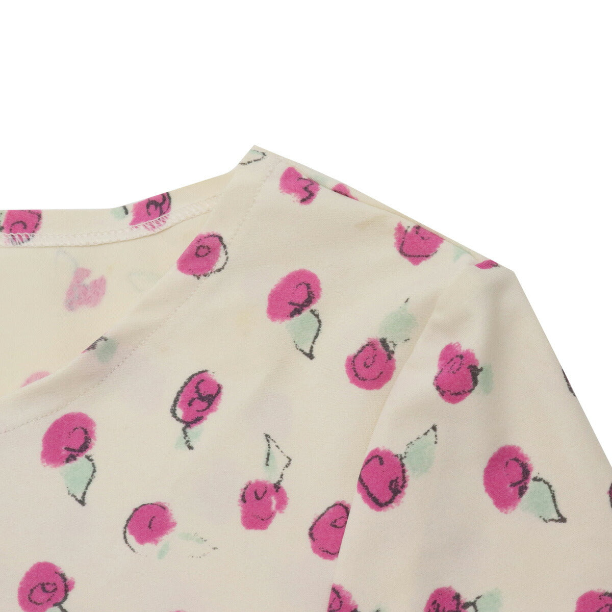 Chanel Nylon Spandex Rose Print Short Sleeve Top Apparel